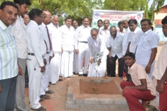 chief-guest-mr-pazha-nedumaran-planting-the-sapling-on-112th-kamarajar-birthday-competition-prize-distrubution-function-on-25-07-2014