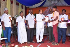 07.01.2016 – 59th Annual Day – State Level Boxing winner getting prize from the Chief Guest - Dr. M. Chokkalingam, Chief Justice, National Green Tribunal, Southern Regional.