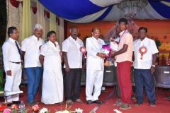 07.01.2016 – 59th Annual Day – State Level Boxing winner getting prize from the Chief Guest - Dr. M. Chokkalingam, Chief Justice, National Green Tribunal, Southern Regional