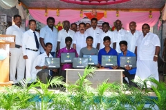 07.10.2015 - Free Laptop & Cycle Distribution Function - 2014 - 2015 Students receiving the Laptop