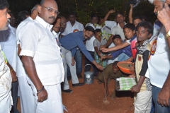 08.01.2016 – KPSVD HOSTEL - 59th Hostel Day – planting sapling by the chief guest Mr. A. Kaliamurthi, SP(retd.), Trichy