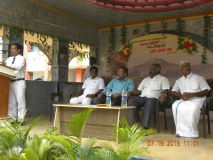 15.07.2015 - Kamarajar Birthday Celebration - Welcome address - Mr D. Ramesh, HM, MNUJNHSS