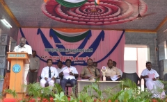 67th Republic Day – 26.01.2016 – Secretary Mr. P. Surendran giving the welcome address