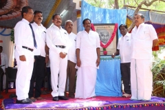 07.08.2019 KAMARAJAR 117TH BIRTHDAY COMPETITION PRIZE DISTRUBUTION FUNCTION CHIEF GUEST M. CHIDAMBARA BARATHI GARLANDING KAMARAJAR PORTRAIT