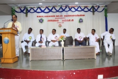 SCIENCE EXHIBITION 26.11.2019 - CHIEF GUEST Dr D. KANNAN HOD BOTANYTHIAGARAJAR COLLEGE ADDRESSING THE GATHERING